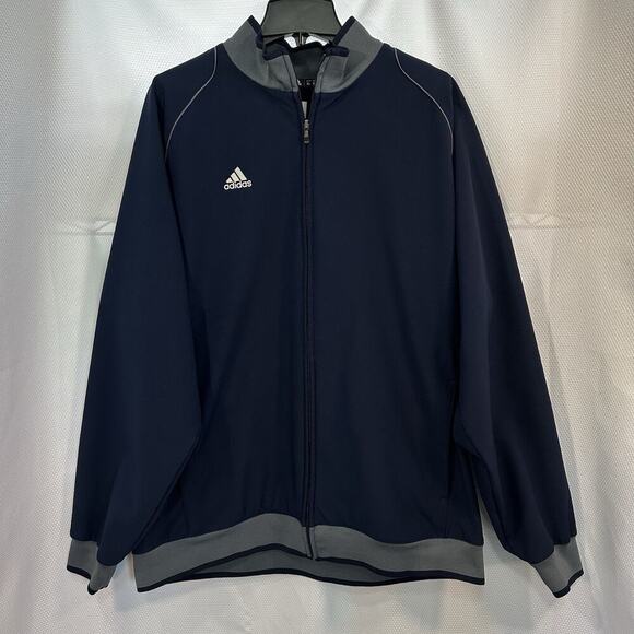 adidas Other - Adidas Men Game Day Soft Shell Full Zip Jacket XL Baseball Coach Player 2.0 Navy